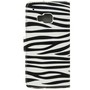 Handyh�lle Tasche f�r Handy HTC One M9 Zebra Streifen