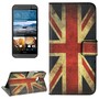 Handyh�lle Tasche f�r Handy HTC One M9 Retro Fahne England