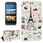 Handyh�lle Tasche f�r Handy HTC One M9 Eiffelturm Paris