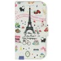 Handyh�lle Tasche f�r Handy Samsung Galaxy Trend Lite Paris Eiffelturm