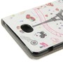 Handyh�lle Tasche f�r Handy Sony Xperia E4 Paris Eiffelturm