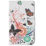 Handyh�lle Tasche f�r Handy Sony Xperia E4 Schmetterlinge Bunt