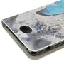 Handyh�lle Tasche f�r Handy Sony Xperia E4 Blauer Schmetterling