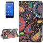 Handyh�lle Tasche f�r Handy Sony Xperia E4 Farbflash
