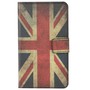 Handyh�lle Tasche f�r Handy Sony Xperia E4 Retro Fahne England