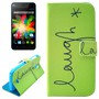 Handyh�lle Tasche f�r Handy Wiko Bloom Schriftzug