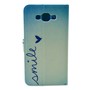 Handyh�lle Tasche f�r Handy Samsung Galaxy E7 Schriftzug Smile