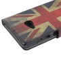 Handyh�lle Tasche f�r Handy Microsoft Lumia 535 Retro Fahne England