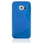 Handyh�lle TPU Case f�r Handy Samsung Galaxy S6 Edge SM-G925 Blau