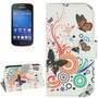 Handyh�lle Tasche f�r Handy Samsung Galaxy Trend Lite Bunte Schmetterlinge