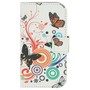 Handyh�lle Tasche f�r Handy Samsung Galaxy Trend Lite Bunte Schmetterlinge