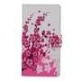 Handyh�lle Tasche f�r Handy Sony Xperia Z4 Compact Winterblume