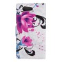 Handyh�lle Tasche f�r Handy Sony Xperia Z4 Compact Lotusblume