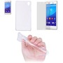 Sony Xperia M4 Aqua Case Handy H�lle Schutz Tasche Ultra D�nn nur 0,3 mm Case Cover Schutzh�lle Schale + Panzer Glas Echtglas Display Schutz