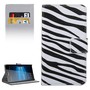 Handyh�lle Tasche f�r Handy Microsoft Lumia 950 XL Zebra Streifen