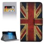Handyh�lle Tasche f�r Handy Microsoft Lumia 950 XL Retro Fahne England / UK