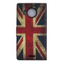 Handyh�lle Tasche f�r Handy Microsoft Lumia 950 XL Retro Fahne England / UK