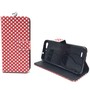 Handyh�lle Tasche f�r Handy ZTE Blade V6 Polka Dot Rot