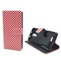 Handyh�lle Tasche f�r Handy Xiaomi Redmi Note 3 Polka Dot Rot