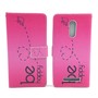 Handyh�lle Tasche f�r Handy Xiaomi Redmi Note 3 Be Happy Pink