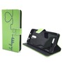 Handyh�lle Tasche f�r Handy Xiaomi Redmi Note 3 Be Happy Gr�n