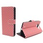 Handyh�lle Tasche f�r Handy Microsoft Lumia 950 Polka Dot Rot