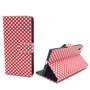 Handyh�lle Tasche f�r Handy Sony Xperia Z5 Premium Polka Dot Rot