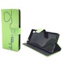 Handyh�lle Tasche f�r Handy Sony Xperia Z5 Premium Be Happy Gr�n