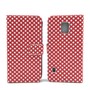 Handyh�lle Tasche f�r Handy Samsung Galaxy S5 Active Polka Dot Rot