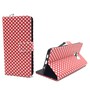 Handyh�lle Tasche f�r Handy Samsung Galaxy S6 Edge Plus Polka Dot Rot