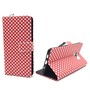 Handyh�lle Tasche f�r Handy Samsung Galaxy S6 Edge Plus Polka Dot Rot