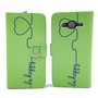 Handyh�lle Tasche f�r Handy Samsung Galaxy J5 Be Happy Gr�n