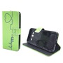 Handyh�lle Tasche f�r Handy Samsung Galaxy J5 Be Happy Gr�n