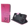 Handyh�lle Tasche f�r Handy Wiko Slide Be Happy Pink
