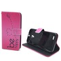 Handyh�lle Tasche f�r Handy Vodafone Smart Prime 6 Be Happy Pink