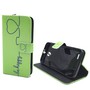 Handyh�lle Tasche f�r Handy Vodafone Smart Prime 6 Be Happy Gr�n