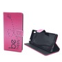 Handyh�lle Tasche f�r Handy Sony Xperia Z5  Be Happy Pink