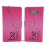 Handyh�lle Tasche f�r Handy Samsung Galaxy A5 Be Happy Pink