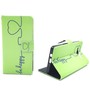 Handyh�lle Tasche f�r Handy Samsung Galaxy A5 Be Happy Gr�n