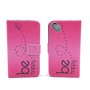 Handyh�lle Tasche f�r Handy Wiko Sunset 2  Be Happy Pink