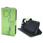 Handyh�lle Tasche f�r Handy Wiko Sunset 2  Be Happy Gr�n