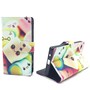 Handyh�lle Tasche f�r Handy Sony Xperia Z5 Compact Schriftzug Marshmallows