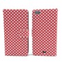 Handyh�lle Tasche f�r Handy Wiko Highway Pure  Polka Dot Rot