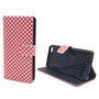 Handyh�lle Tasche f�r Handy Wiko Highway Pure  Polka Dot Rot