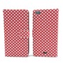 Handyh�lle Tasche f�r Handy Wiko Highway Pure  Polka Dot Rot