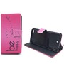 Handyh�lle Tasche f�r Handy Wiko Highway Pure  Be Happy Pink