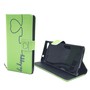 Handyh�lle Tasche f�r Handy Wiko Highway Star  Be Happy Gr�n