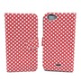 Handyh�lle Tasche f�r Handy Wiko Rainbow Jam  Polka Dot Rot