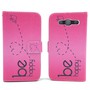 Handyh�lle Tasche f�r Handy Samsung Galaxy S3 / S3 Neo Be Happy Pink