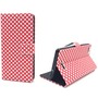 Handyh�lle Tasche f�r Handy Wiko Fever 4G  Polka Dot Rot